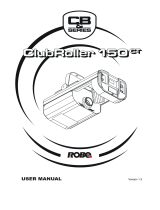 Robe Club Roller 150 CT User manual