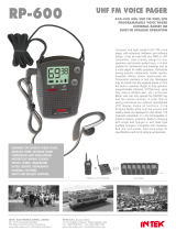 INTEK RP-600 Owner's manual