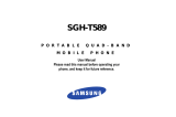 Samsung SGH-T589 User manual