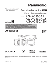 Panasonic AG-AC160AEN User manual