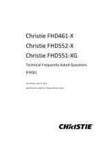 Christie FHD551-X Technical Reference