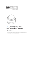 Digital Watchdog x12 Analog WDR PTZ User manual