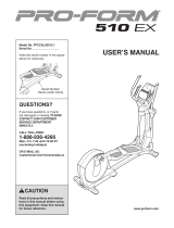Pro-Form 510 EX User manual