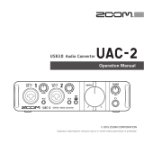 Zoom UAC-2 User manual