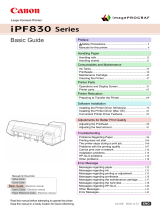 Canon imagePROGRAF iPF830 Owner's manual