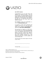 Vizio VW37LHDTV10A Owner's manual