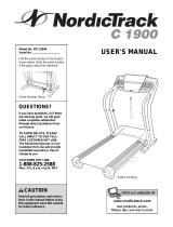 NordicTrack C 1900 Treadmill User manual