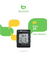 Bryton Rider 35 User manual