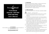 POWERSHIELD Defender 1600VA UPS Operating instructions