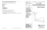 ProForm 510 E Elliptical User manual