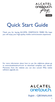 Alcatel 7040D Quick start guide