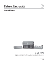 Extron SGS 408 User manual