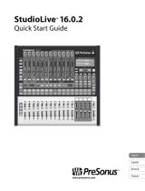 PRESONUS StudioLive 16.0.2 Quick start guide