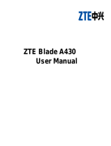ZTE Blade A430 User manual