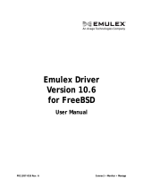 Broadcom Emulex DriverVersion 10.6for FreeBSDUser User guide