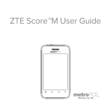 ZTE Score M User manual