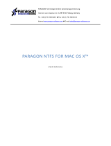 Paragon NTFS NTFS for Mac OS X Operating instructions