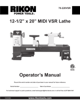 Rikon Power Tools 70-220VSR Owner's manual