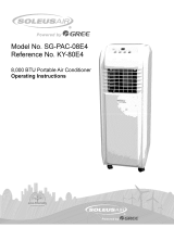 Soleus Air SG-PAC-08E4 Owner's manual