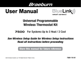 Robertshaw Braeburn 7500 Thermostat KIt User manual