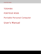 Toshiba M500 (PPM51C-GF501E) User manual
