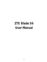 ZTE BLADE S6 User manual