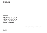 Yamaha RX-V777 User manual