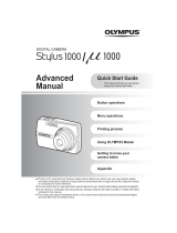 Olympus Stylus 1000 User manual