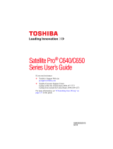 Toshiba C650-EZ1511 User manual