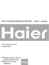 Haier HWMP50F User manual