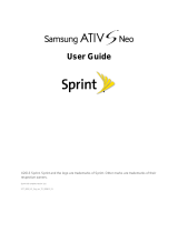 Sprint Samsung Ativ S Neo User guide