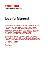 Toshiba C840 (PSC6BC-00K009) User manual