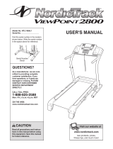 NordicTrack ViewPoint 2800 30602.0 User manual
