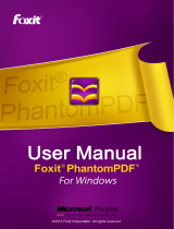 Foxit PhantomPDF 5.5 for Windows User manual