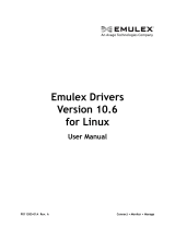 Broadcom Emulex DriversVersion 10.6 for LinuxUser User guide