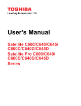 Toshiba C640 (PSC2TC-002002) User guide