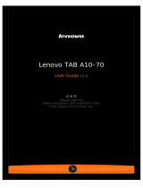 Lenovo IdeaTab A10-70 User manual