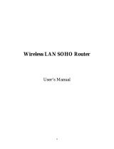 Soho 18-OB-WR85-FHEU Owner's manual