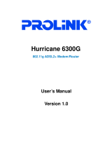 PROLINK Hurricane-5305G Owner's manual