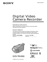 Sony DCR-TRV900 User manual