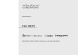 Clarion NX605 User manual