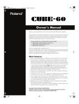 Roland CUBE-60 Owner's manual