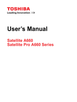 Toshiba A660 (PSAW9C-00Q00E) User guide