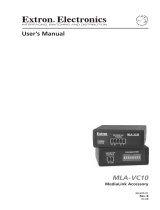 Extron MLA-VC10 User manual