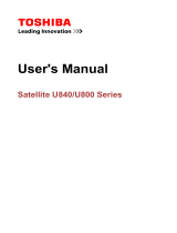 Toshiba U840 (PSU4RC-00Y00D) User guide