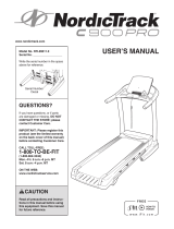 NordicTrack C900 Pro User manual