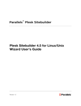 Parallels Plesk Plesk SiteBuilder 4.5 Unix User guide