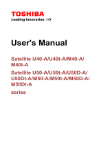 Toshiba M40 User manual