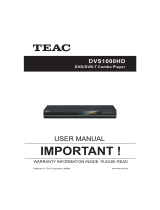 TEAC DVS1000HD User manual
