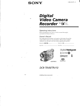 Sony DCR-TRV8ITRV10 User manual
